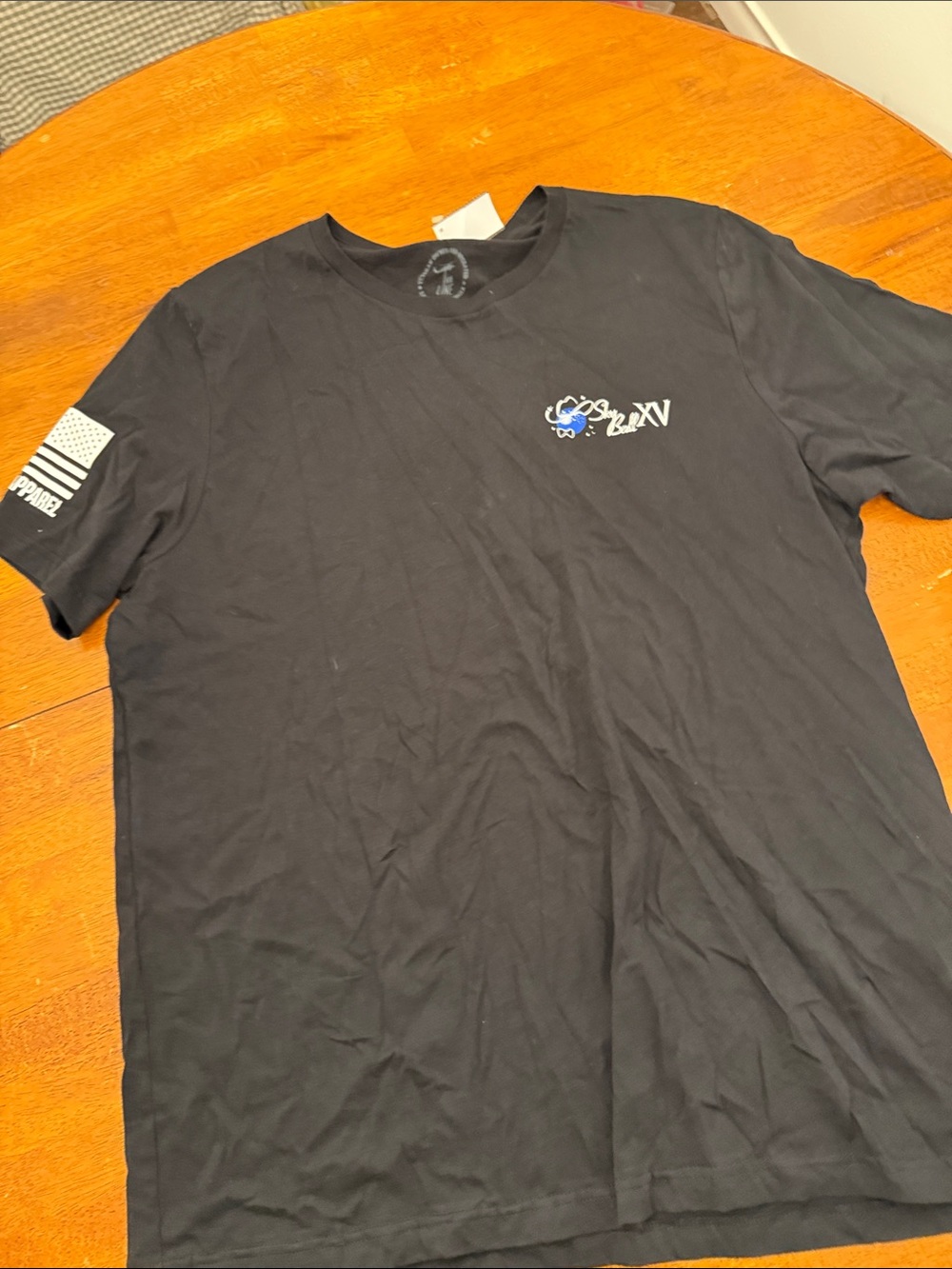 Men's Black Short-Sleeve Graphic Tee Nine line xxl